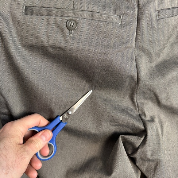 Banana Republic Men's Slim Fit Herringbone Cotton Casual Dress Pant Gray‎ 32x30 - Picture 7 of 13